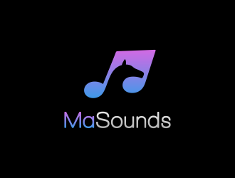 MaSounds logo design by mashoodpp