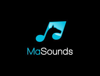 MaSounds logo design by mashoodpp