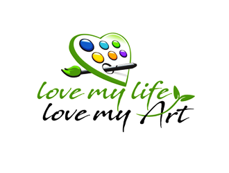 love my life love my art logo design by megalogos