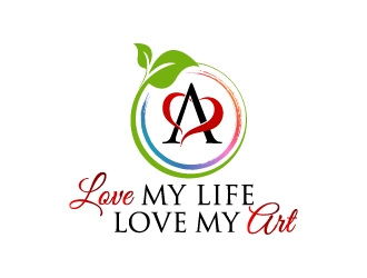 love my life love my art logo design by J0s3Ph