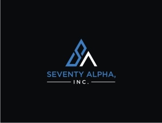 Seventy Alpha, Inc. logo design by EkoBooM