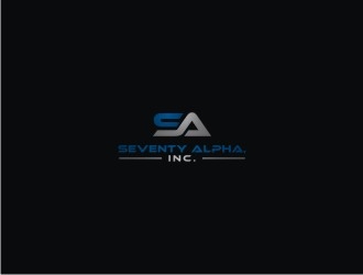 Seventy Alpha, Inc. logo design by EkoBooM