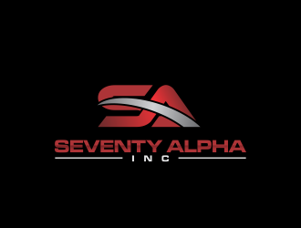 Seventy Alpha, Inc. logo design by oke2angconcept