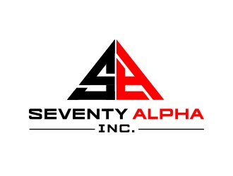 Seventy Alpha, Inc. logo design by mcocjen