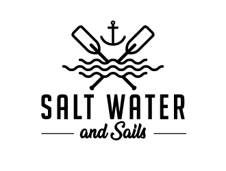 Salt Water and Sails logo design by jaize