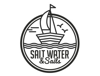 Salt Water and Sails logo design by CreativeMania