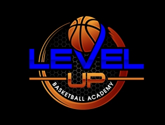 LEVEL UP BASKETBALL ACADEMY logo design by DreamLogoDesign