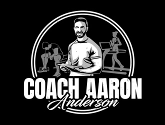 Coach Aaron Anderson logo design by DreamLogoDesign
