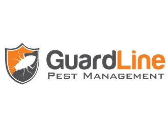 GuardLine pest management logo design by bezalel