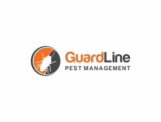 GuardLine pest management logo design by ammad