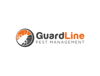 GuardLine pest management logo design by Adundas