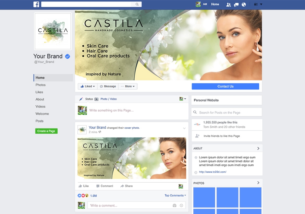 CASTILA HANDMADE COSMETICS logo design by mletus