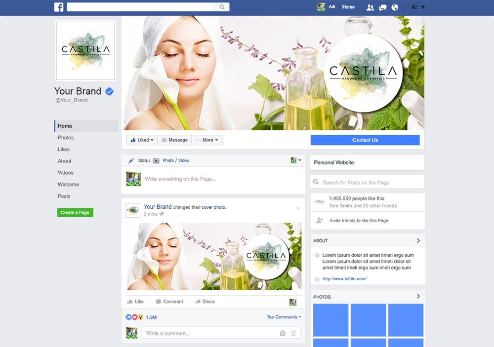 CASTILA HANDMADE COSMETICS logo design by mletus