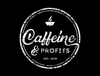 Caffeine & Profits logo design by Kewin