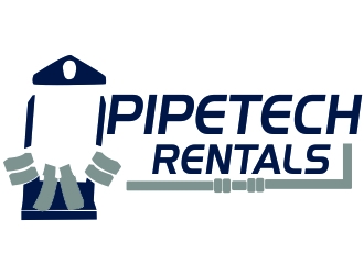 Pipetech Rentals logo design by ElonStark
