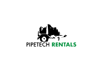 Pipetech Rentals logo design by Rachel