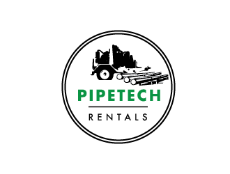 Pipetech Rentals logo design by Rachel