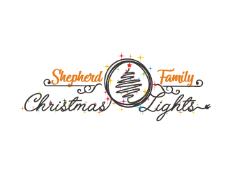 Shepherd Family Christmas Lights logo design by firstmove