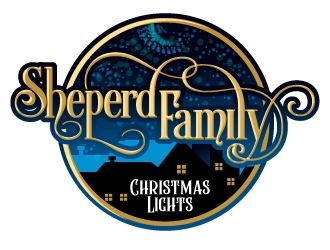 Shepherd Family Christmas Lights logo design by aRBy