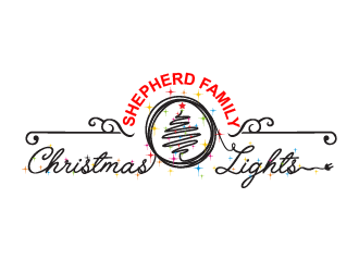 Shepherd Family Christmas Lights logo design by firstmove