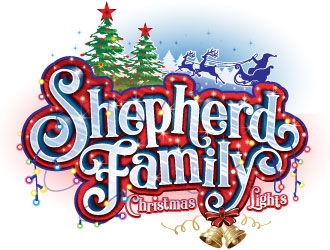 Shepherd Family Christmas Lights logo design by REDCROW