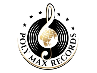 Poly Max Records logo design by logoguy