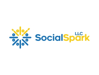 Social Spark LLC logo design by Suvendu