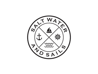 Salt Water and Sails logo design by logolady