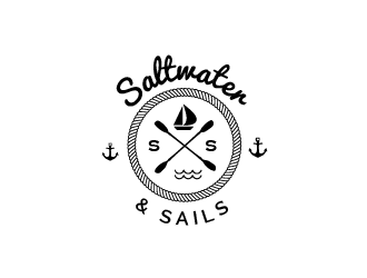 Salt Water and Sails logo design by Rachel