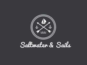 Salt Water and Sails logo design by Rachel