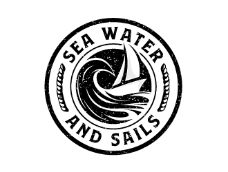Salt Water and Sails logo design by schiena