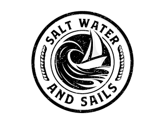 Salt Water and Sails logo design by schiena