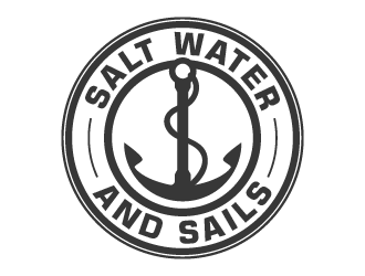 Salt Water and Sails logo design by spiritz