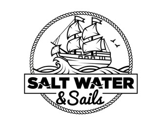 Salt Water and Sails logo design by CreativeMania