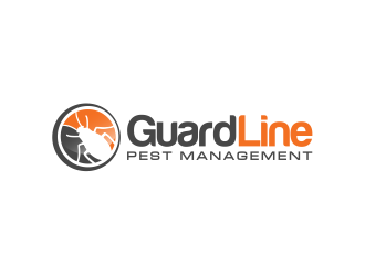 GuardLine pest management logo design by evdesign