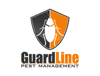 GuardLine pest management logo design by fastsev