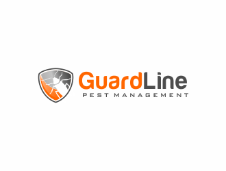 GuardLine pest management logo design by stark