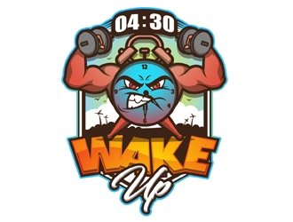0430 WakeUp logo design by DreamLogoDesign