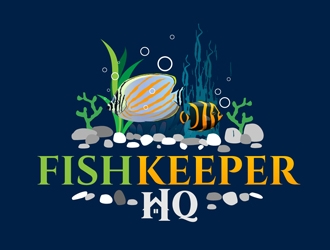Fish Keeper HQ logo design by DreamLogoDesign