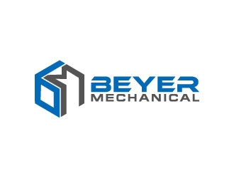 Beyer Mechanical logo design by pixalrahul