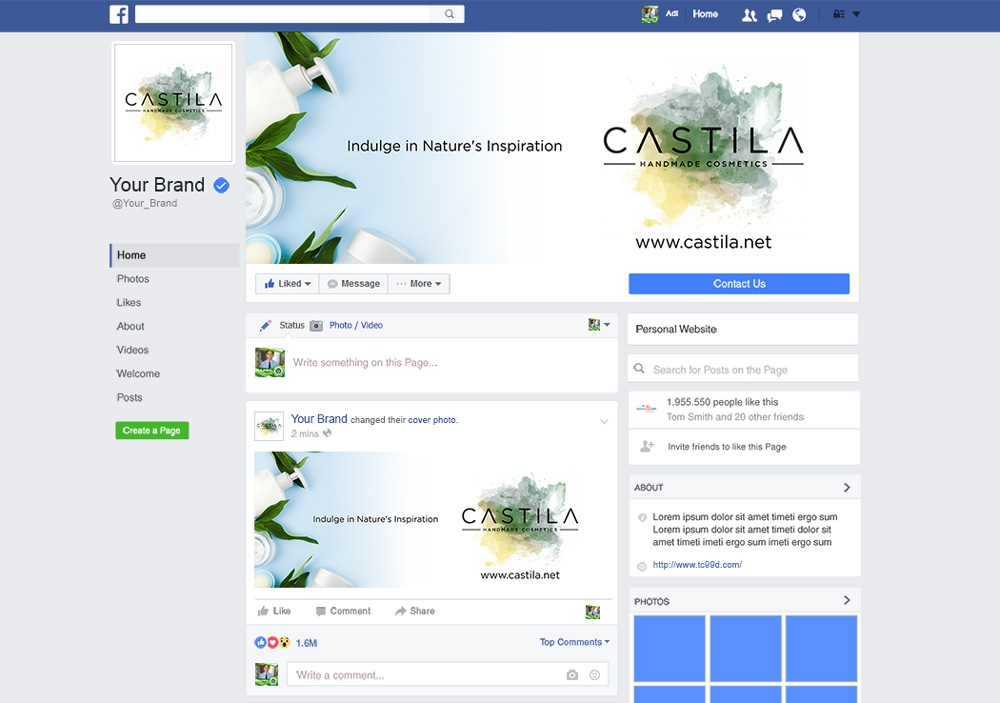 CASTILA HANDMADE COSMETICS logo design by mletus