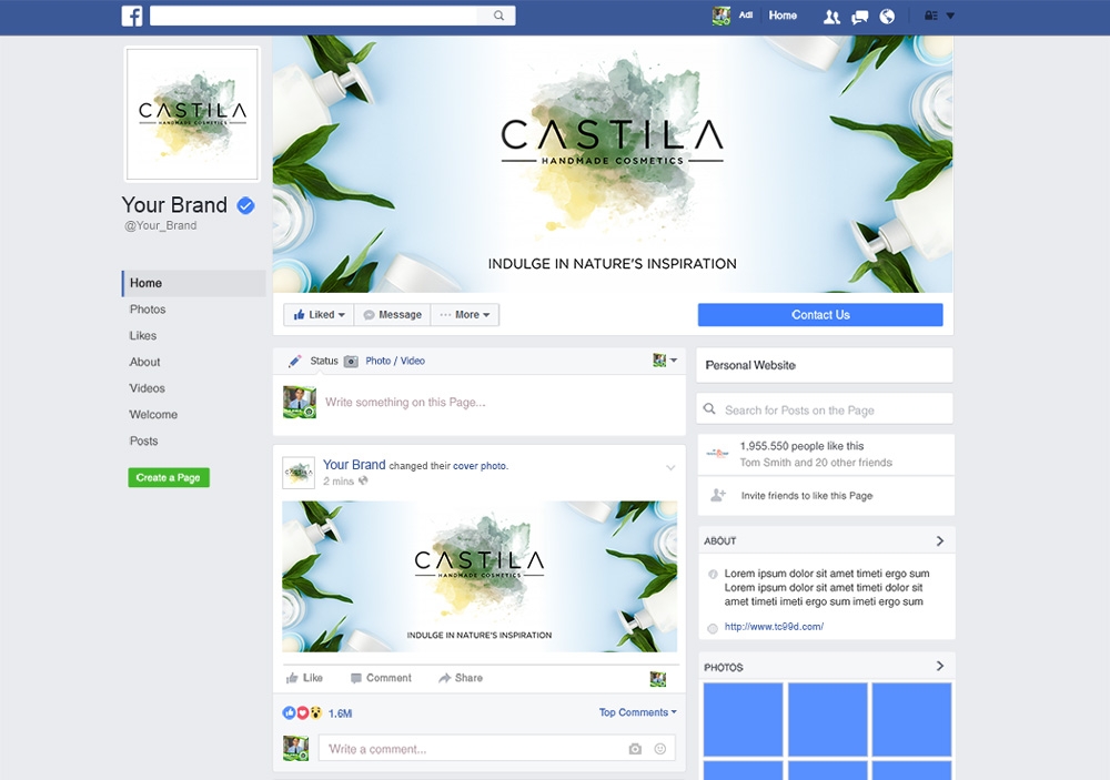 CASTILA HANDMADE COSMETICS logo design by mletus