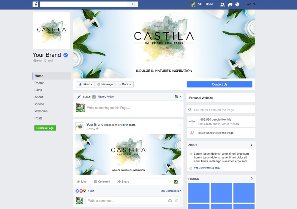 CASTILA HANDMADE COSMETICS logo design by mletus