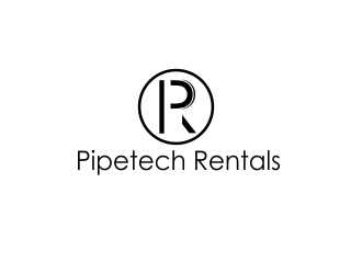 Pipetech Rentals logo design by giphone
