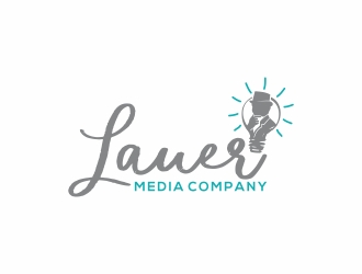 Lauer Media Company logo design by rokenrol