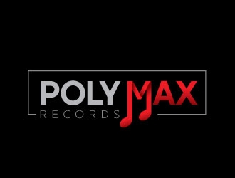 Poly Max Records logo design by REDCROW