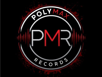 Poly Max Records logo design by REDCROW