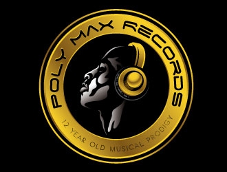 Poly Max Records logo design by REDCROW