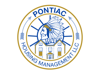 Pontiac Housing Management LLC. logo design by BeDesign