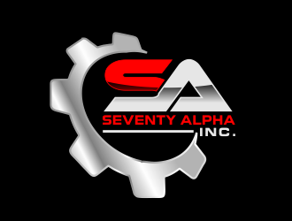 Seventy Alpha, Inc. logo design by akhi